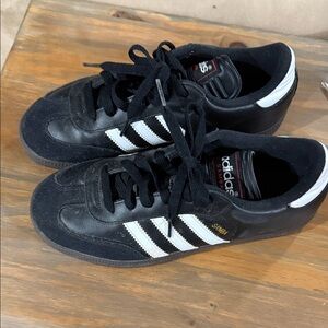 Kids Adidas Samba Black & White Sneakers